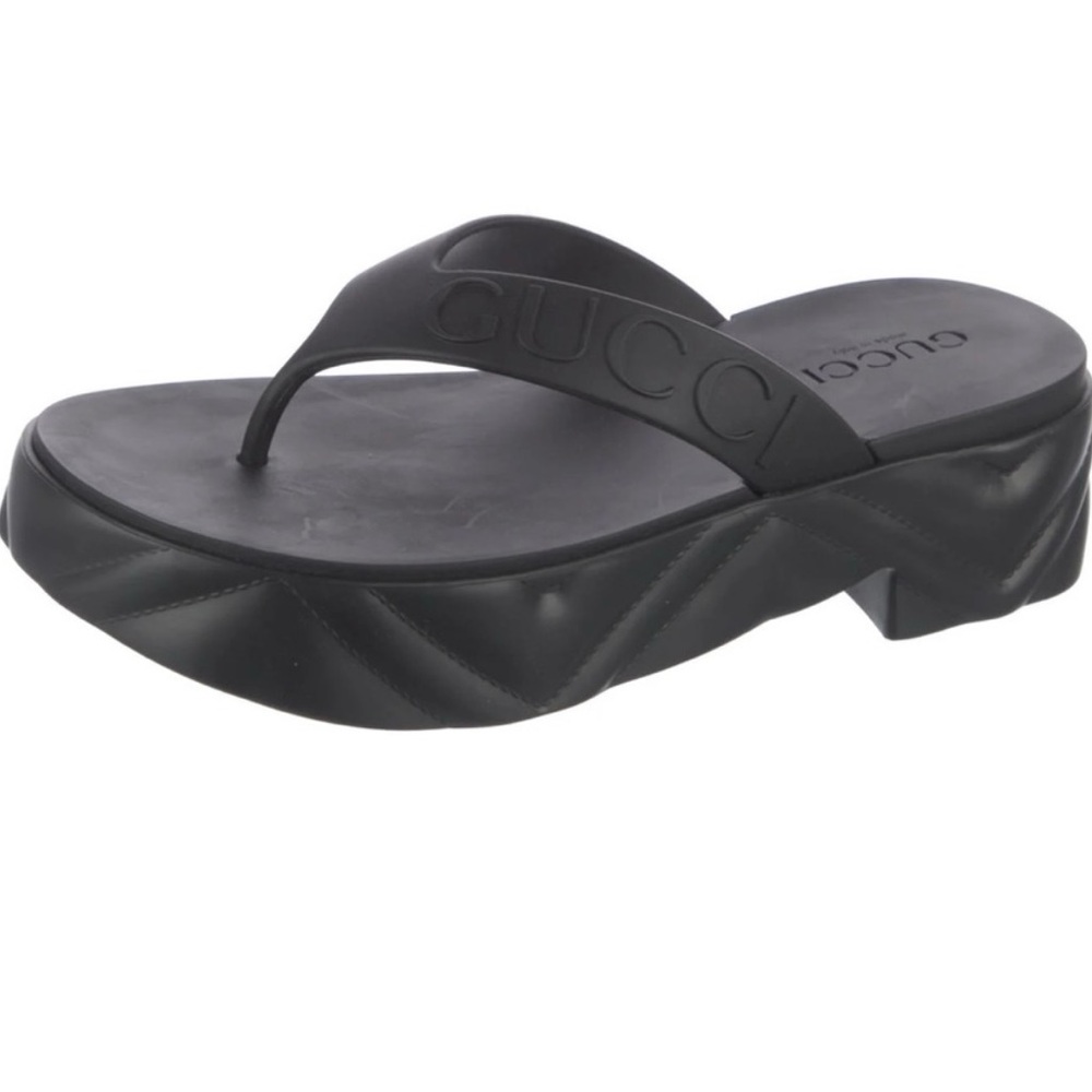 Gucci Women's Black Platform Sandals